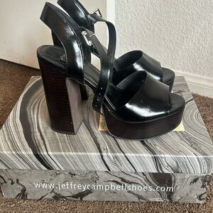 Jeffrey Campbell Summer black Platforms size 8